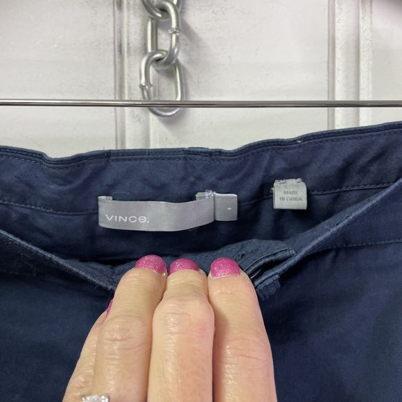 Vince Women’s Dusty Blue Cropped Ankle Pants Size 6 Soft & Comfy! - Picture 5 of 10